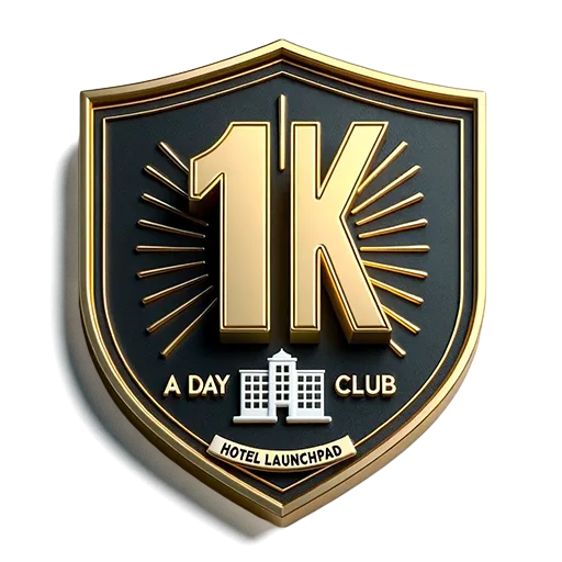 One K a day club membership badge